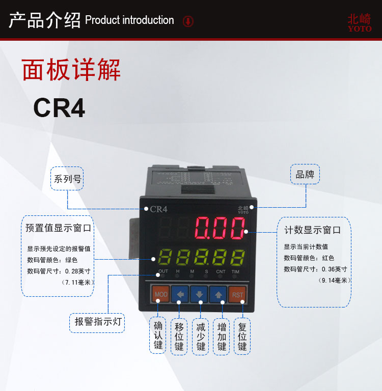 CR數字式數顯計數器計米器4 CR數字式數顯計數器計米器4