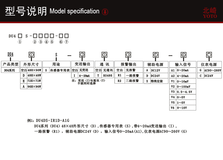 3、DU4S傳感器顯示表
